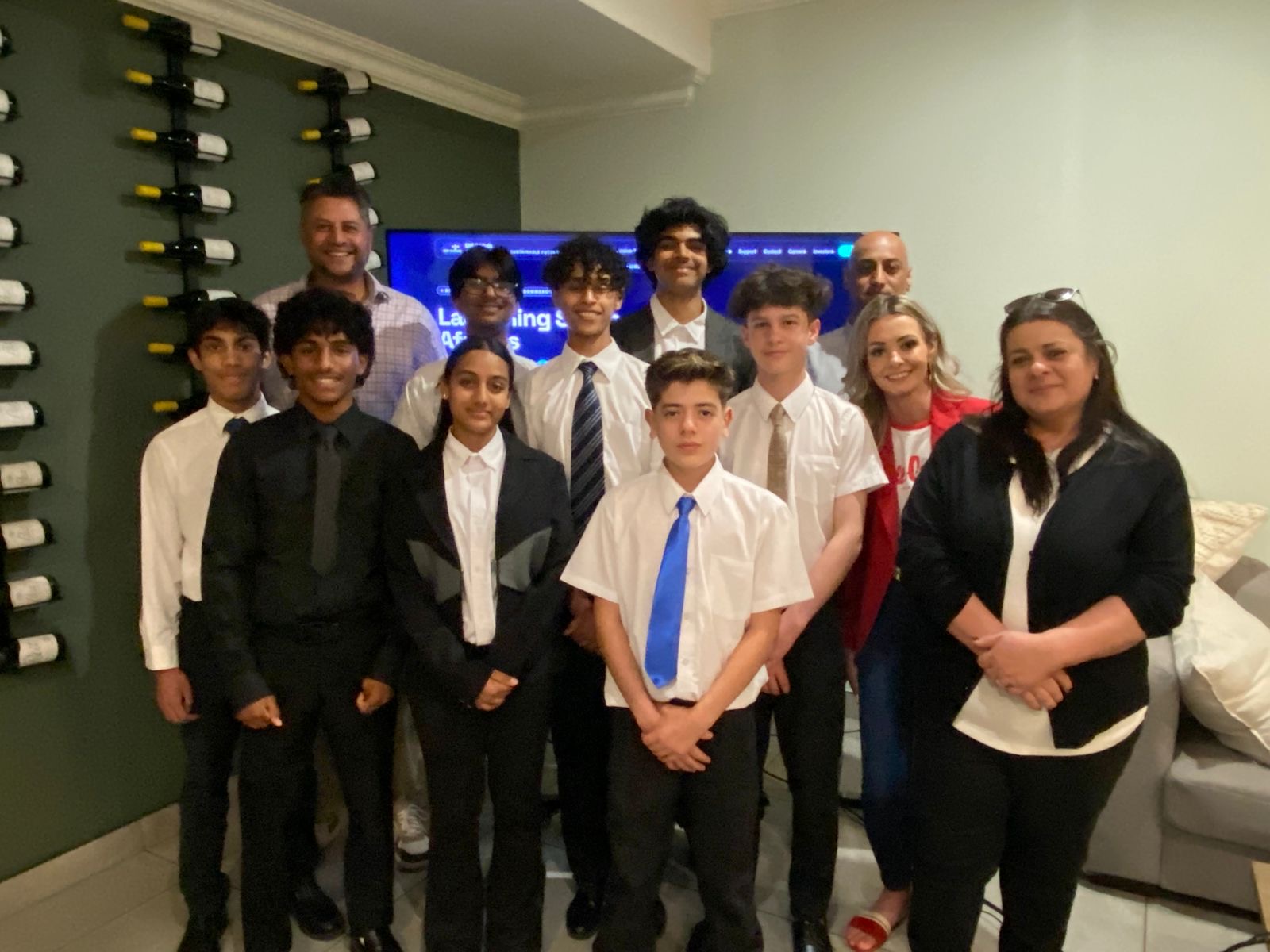 The EAK-Orbitals team with mentors and supporters